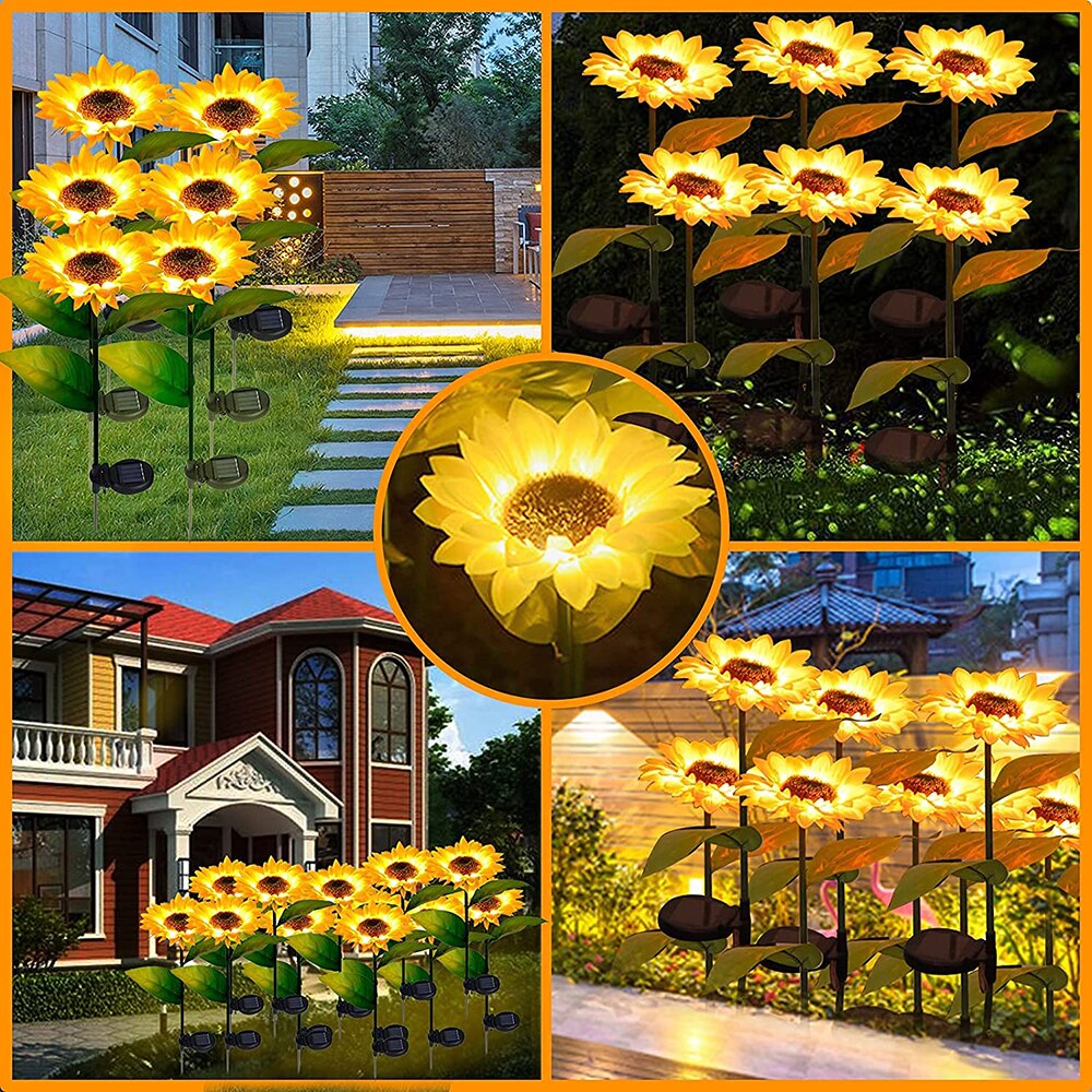 Lisslune | Solar-Sunflowers: Waterproof Garden Joy