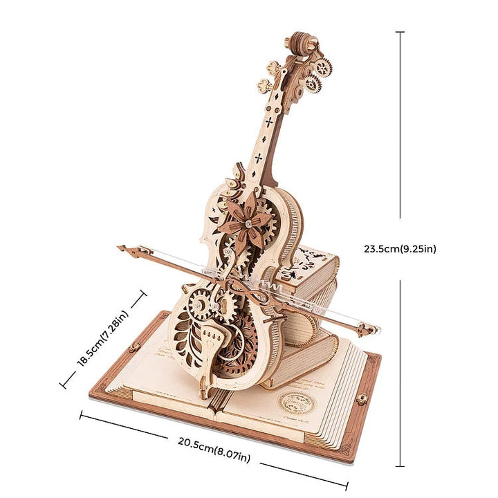 Lisslune | 3D Magical Mechanical Wooden Cello Puzzle