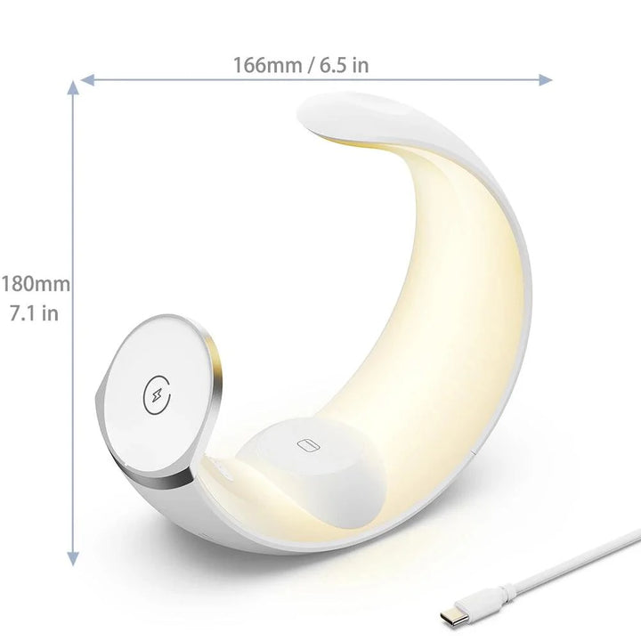 Lisslune | Charging dock with RGB moonlight for AirPods, Apple Watch, and smartphones - Perfect for use at home and in the office