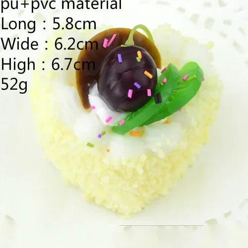 Lisslune | Realistic Faux Fruit Cake Display Model for Home Decor and Photography - 1 Piece Artificial Dessert Prop