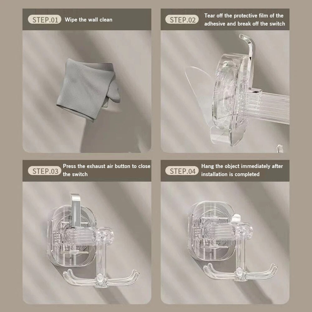 Lisslune | Simplistic Six-Claw Universal Rotating Hook