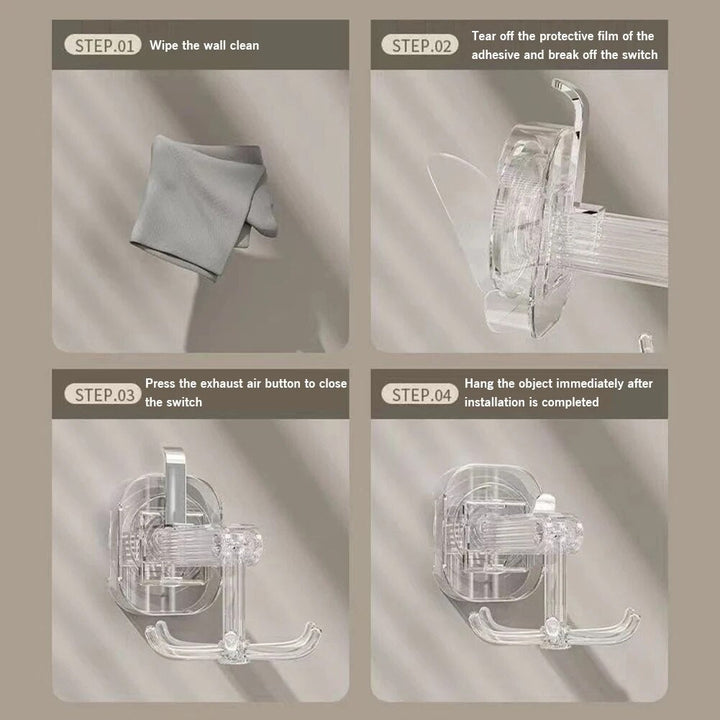 Lisslune | Simplistic Six-Claw Universal Rotating Hook