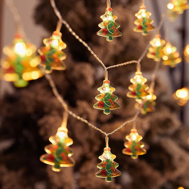 Rynx Christmas Tree LED Fairy Light String 1.5M 10LED Xmas Hanging Light Fairy Light Garland Home Decor Ornament New Year Gifts