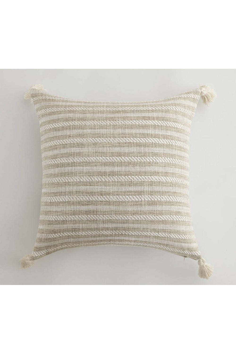 Lisslune | White Tassel Cushion Cover
