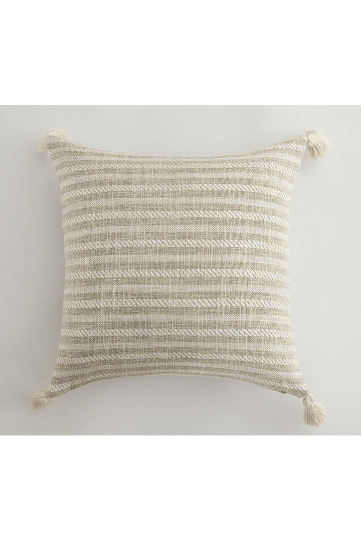 Lisslune | White Tassel Cushion Cover