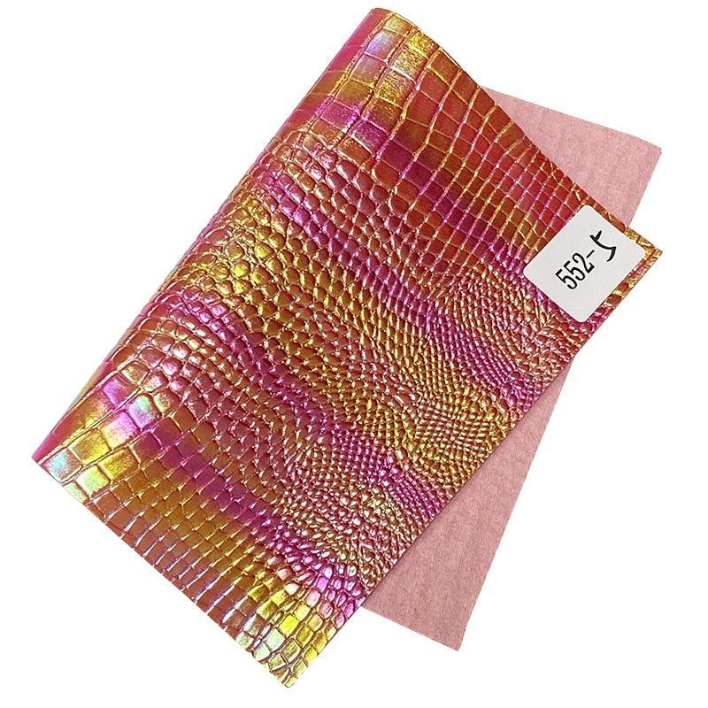 Lisslune | Lively Metallic Crocodile Texture Synthetic Leather Craft Kit