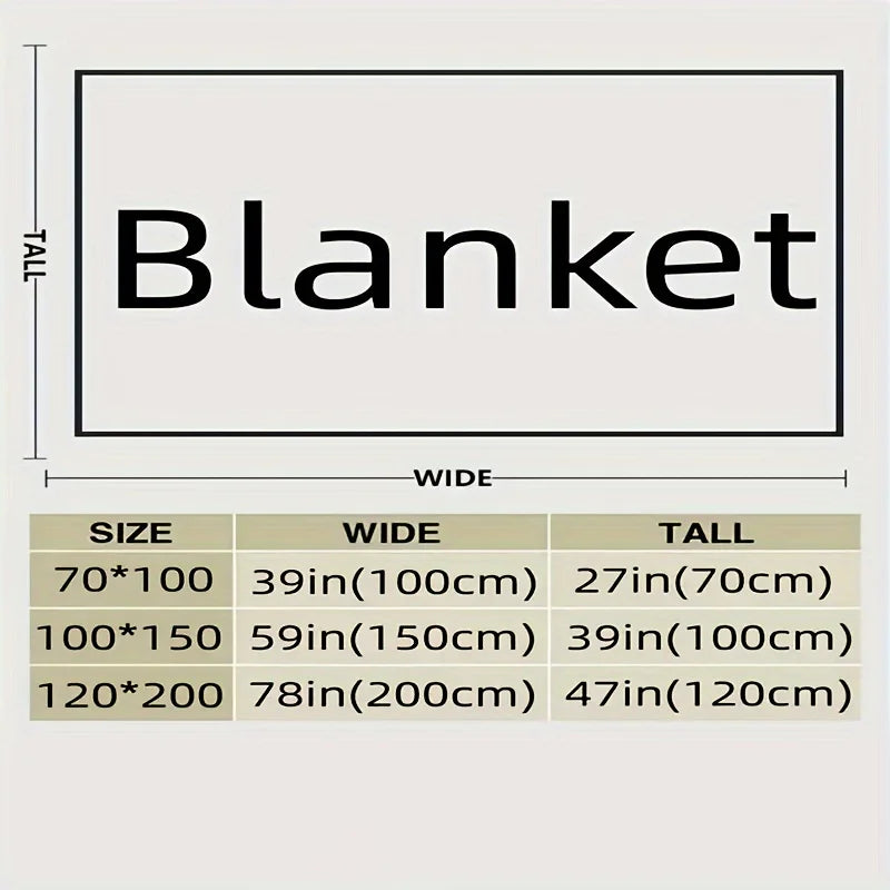 Rynx | Traditional Style Checkered Blanket Flannel Home Blanket Bedspread Plush Double-Sided Summer Air Conditioning Throw Blanket