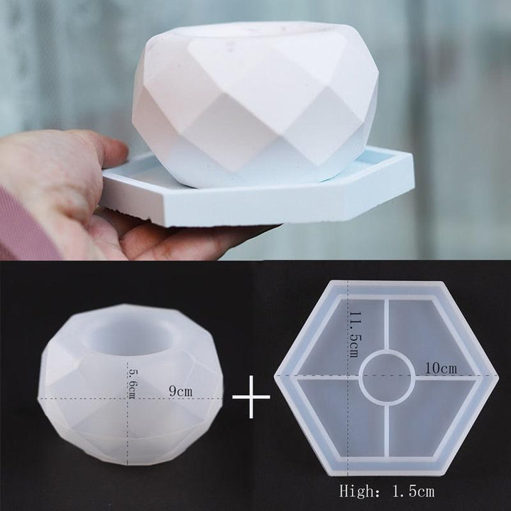 Lisslune | Round Silicone Molds for Creative Candle Holders and Stylish Plant Pots: Elevate Your Home Decor Projects