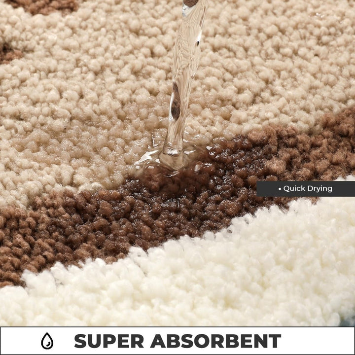 Lisslune | Seaside Footprint Pattern Bath Mat