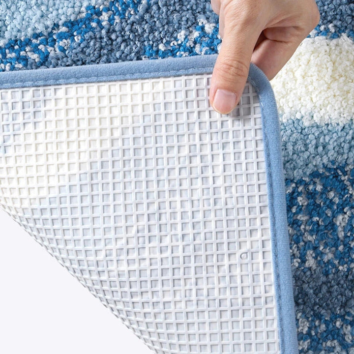 Lisslune | Seaside Footprint Pattern Bath Mat