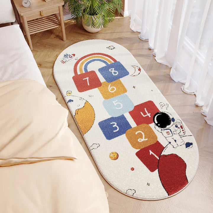 Rynx | Cartoon Cute Children's Room Carpet Modern Home Decor Aesthetic Bedroom Carpet Comfortable Soft Balcony Rugs rug Wallpaper carpet