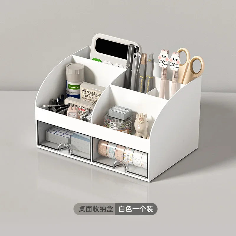 Rynx | Office desk storage box organizer transparent small drawer storage cabinet student desk stationery knick-knack organizer boxes