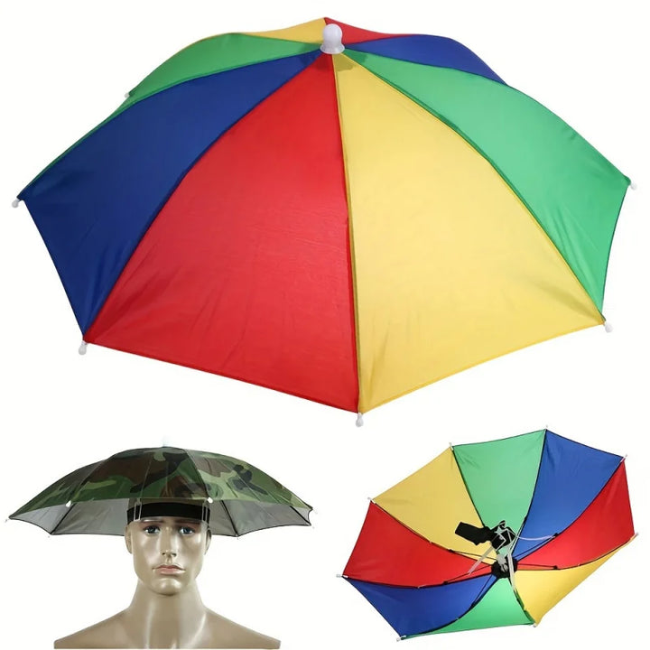 Rynx | Portable Umbrella Hat Foldable Outdoor Fishing Sun Protection Waterproof Camping Fishing Headwear