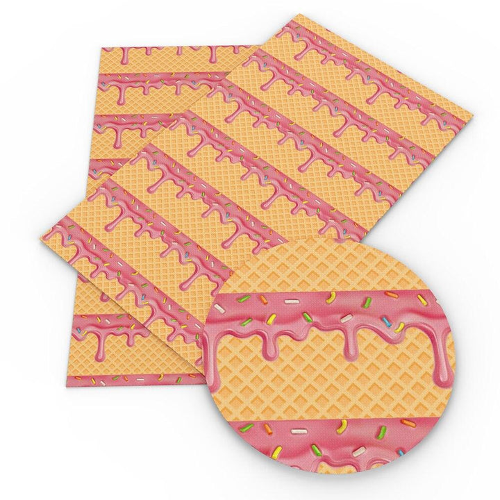 Lisslune | Wasted Cake Candy Faux Leather Craft Kit for DIY Accessories and Bags