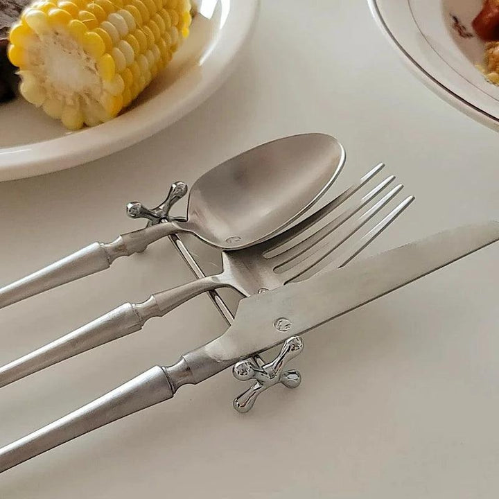 Lisslune | Elegant Organizer for Cutlery and Dishes - Sleek Zinc Alloy Cutlery Holder