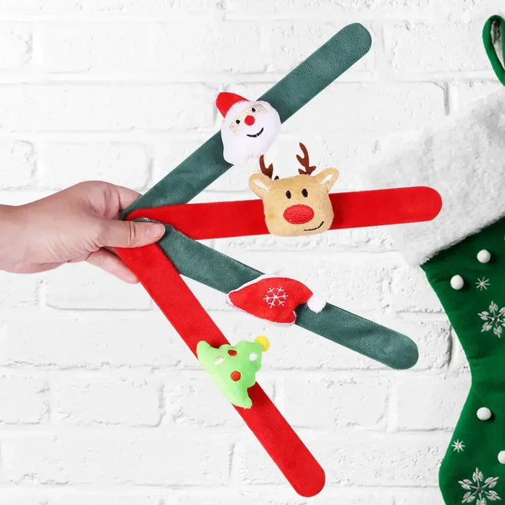 Rynx | 1PC LED Christmas Slap Circle Bracelet Clap Circle Older Santa Elk Adult Children Christmas Gifts Christmas Decorations