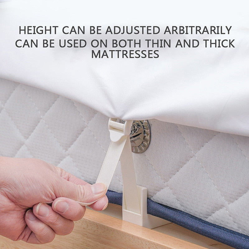Lisslune | 4pcs Adjustable Bed Sheet Clips
