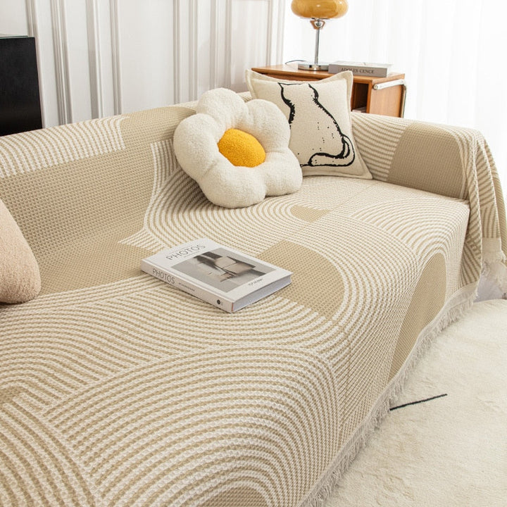 Lisslune | Nordic Style Comfy Soft Knitted Sofa Cover Blanket