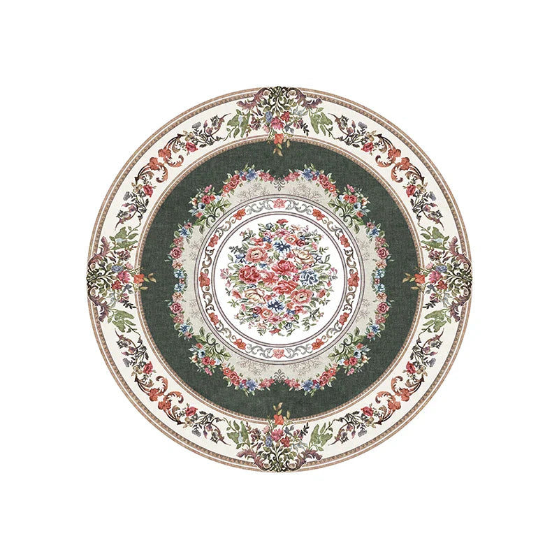 Rynx | Round Art Rugs Non-Slip Rug for the Living Room Comfortable Bedroom Rug Easy to Care Large Rugs Odorless Rug IG Alfombra