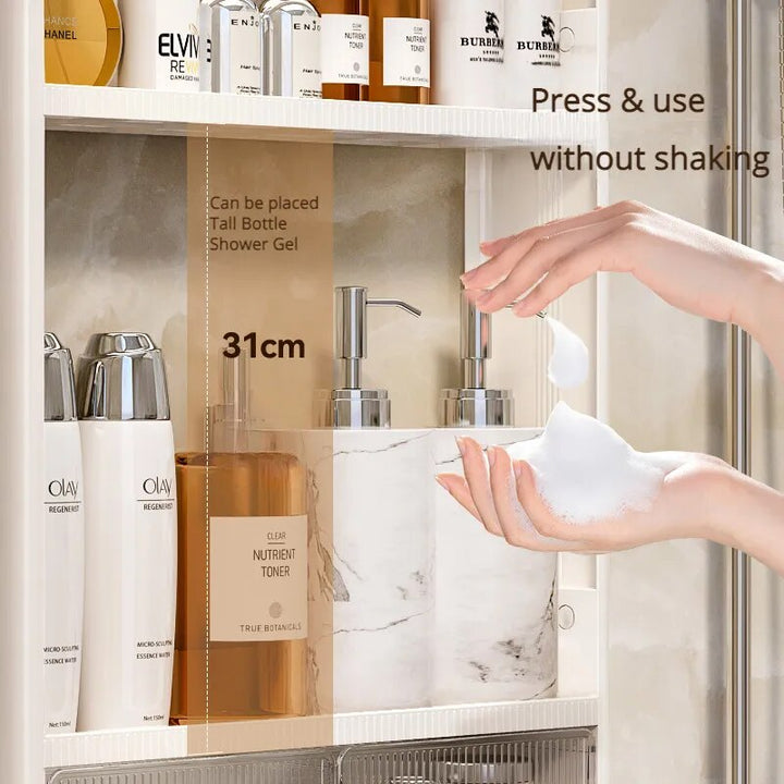 Lisslune | Home Essential Punch-Free Bathroom Organizer Shelf