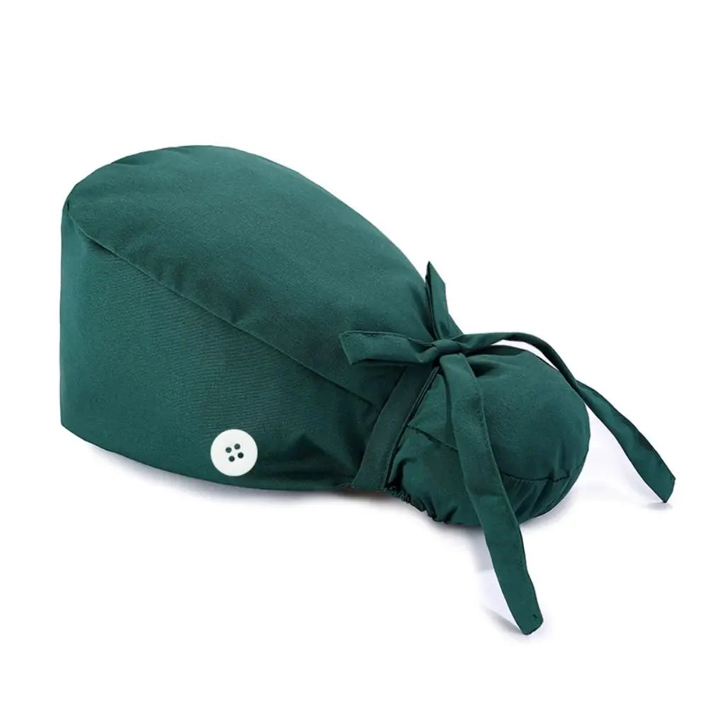 Lisslune | Adjustable surgical cap with ponytail holder and buttons