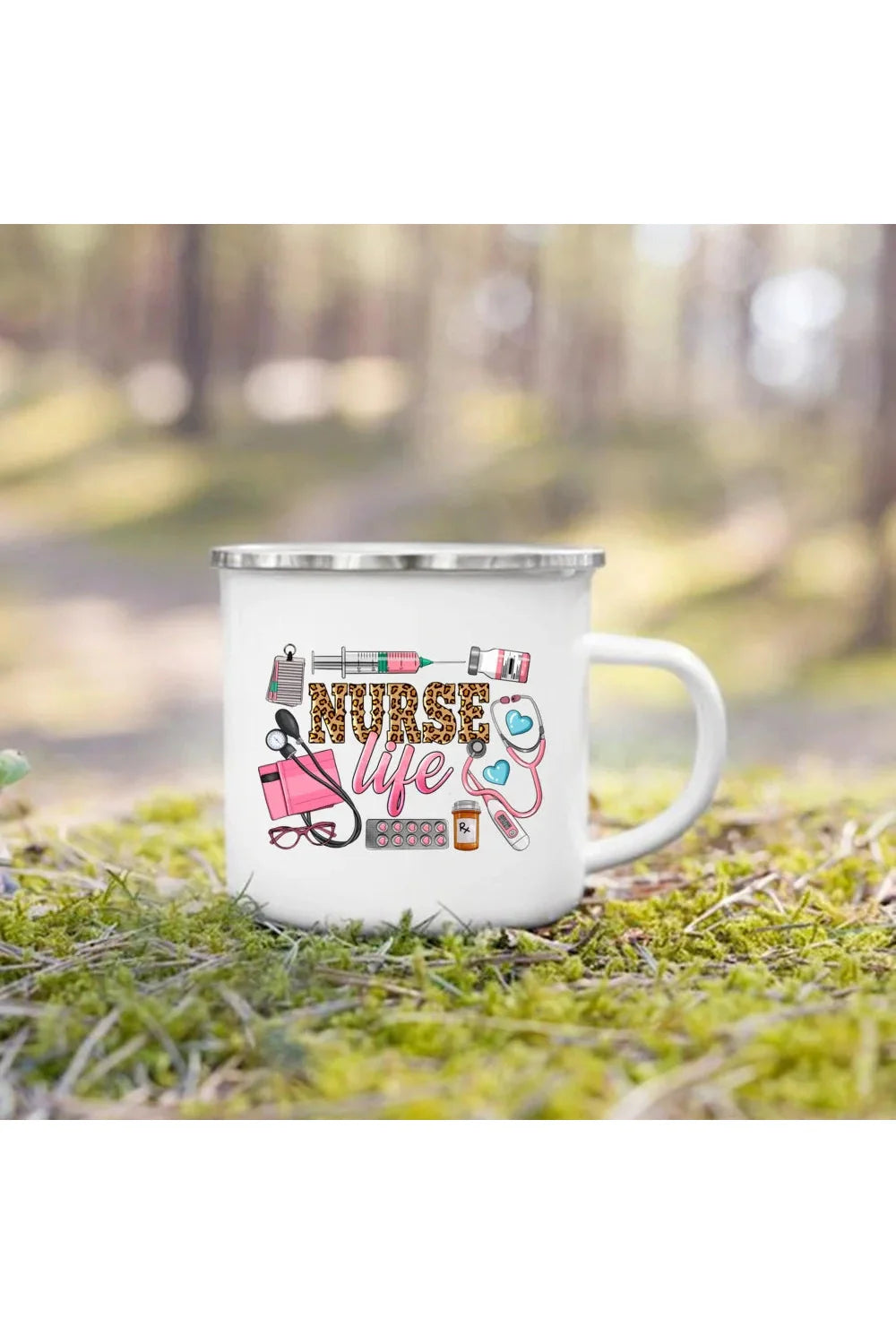 Lisslune | Life Enamel Coffee Mug