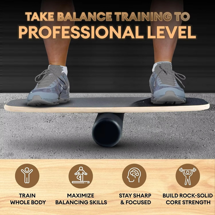 Lisslune | 2-in-1 Balance Board Set with Roller & Ball – 9 Adjustable Modes Surf & Wobble Trainer
