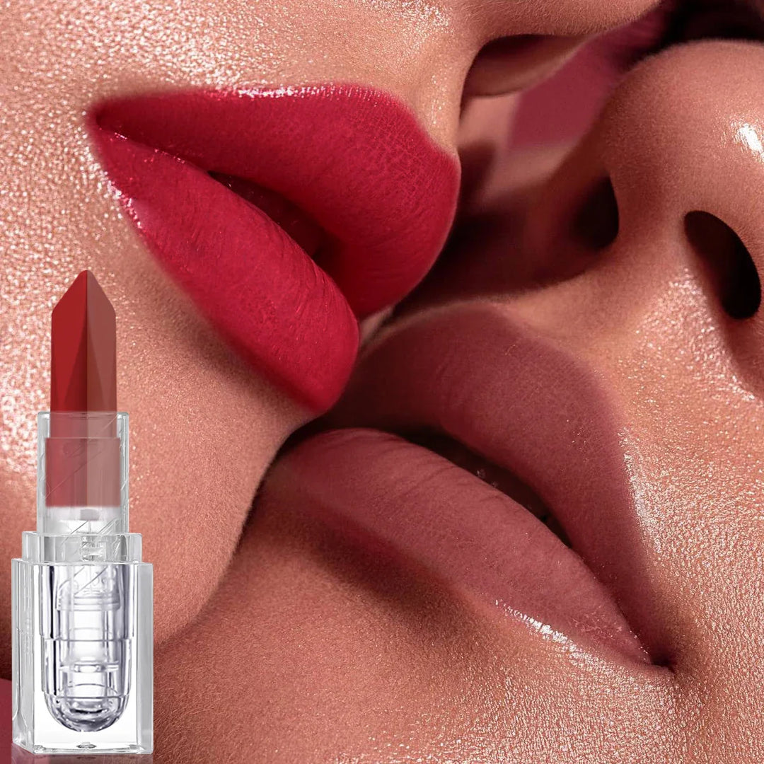 Rynx | 2-Color Matte Lipstick Non-Fading Non-Stick Cup Long-Lasting Velvet Finish Smooth Matte Lip Color Waterproof Smudge-Proof