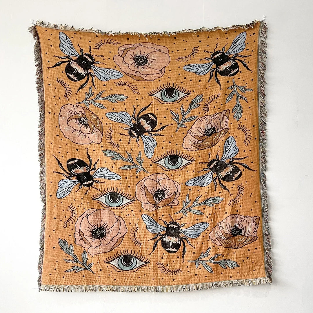 Lisslune | Bee & Eyes Garden Blanket