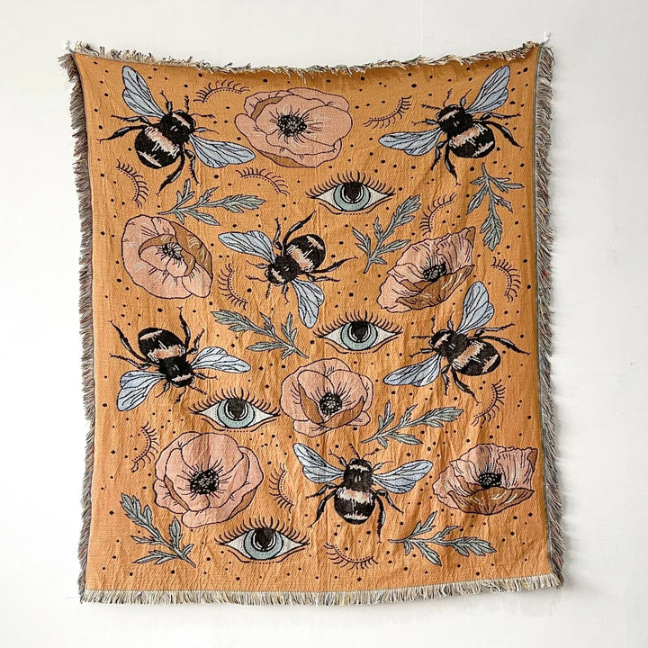 Lisslune | Bee & Eyes Garden Blanket