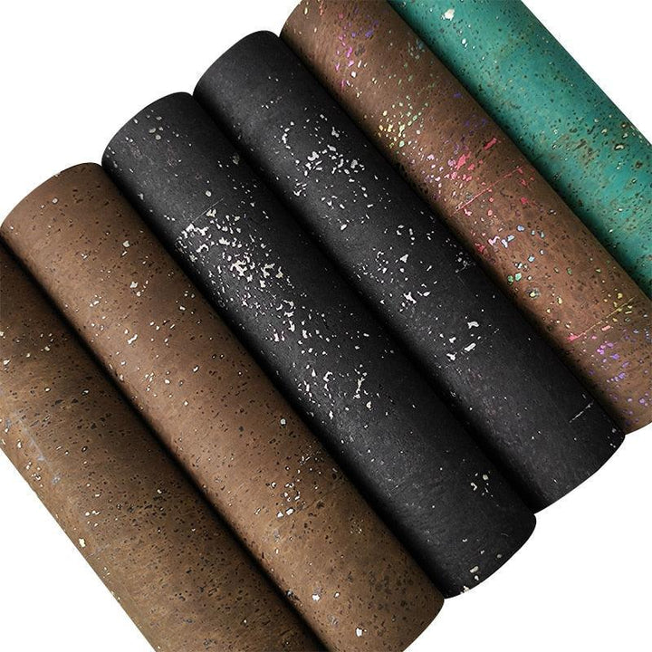Lisslune | Cork style synthetic leather fabric for creative craft projects