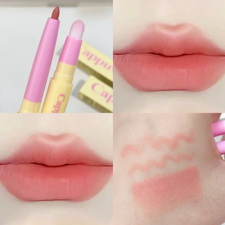 Rynx | Smooth Matte Lipstick Stick Long-Lasting Non-Fading Waterproof Non-Sticky Cup Contouring Lip Contouring Nude Lipstick Makeup