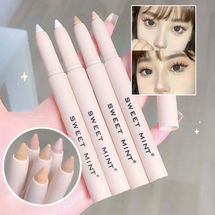 Rynx | 14 Colors White Eyeliner Shiny Glitter Eyeshadow Pencil Eye Liner Pencil Matte Brown Pink Pearl Eyes Makeup Brighten Silk Worm