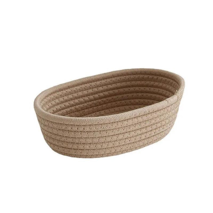 Lisslune | Scandinavian Style Cotton Rope Desktop Storage Baskets - Chic Organization Solutions