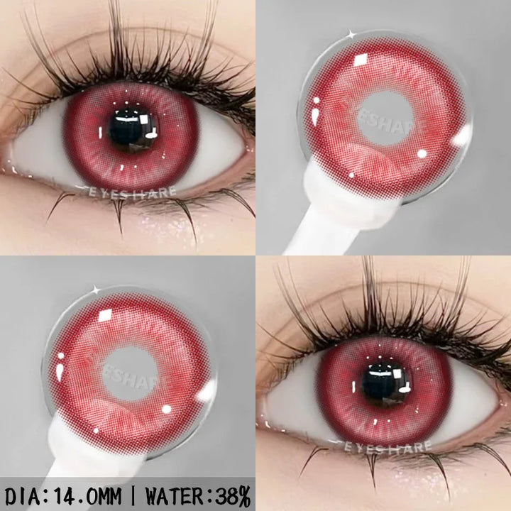 Rynx | 1 Pair purple lenses for eye color contact lenses anime pink lenses blue pupils for eyes Y2K lenses for natural eyes