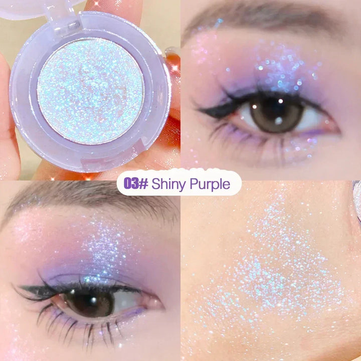 Rynx | Diamond Glitter Monochrome Eyeshadow Palette Color Changing Eyeshadow Highlighter Sequins Waterproof Long-lasting Eye Makeup Pigments