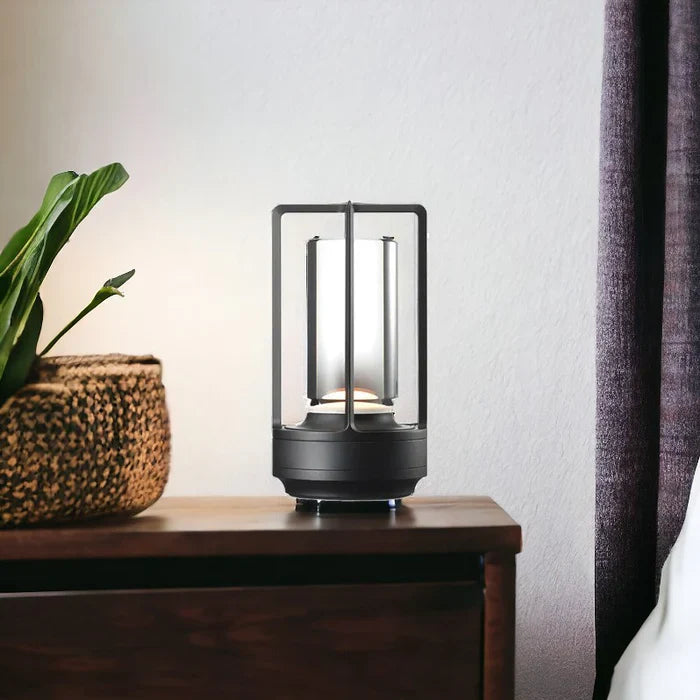 Lisslune | Warm LED Cordless Table Lamp – Battery Operated Nordic Design - LED with Touch Control, Suitable for Bedroom, Home, Outdoor - Ideal Night Light