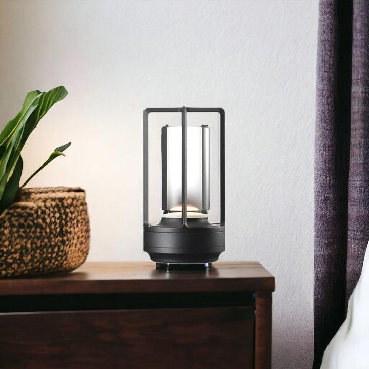 Lisslune | Modern Cordless Nordic Desk & Bedside Lamp with Touch Controls – Sleek Rechargeable LED Light for Home Décor, Living Rooms, and Modern Bedrooms -
