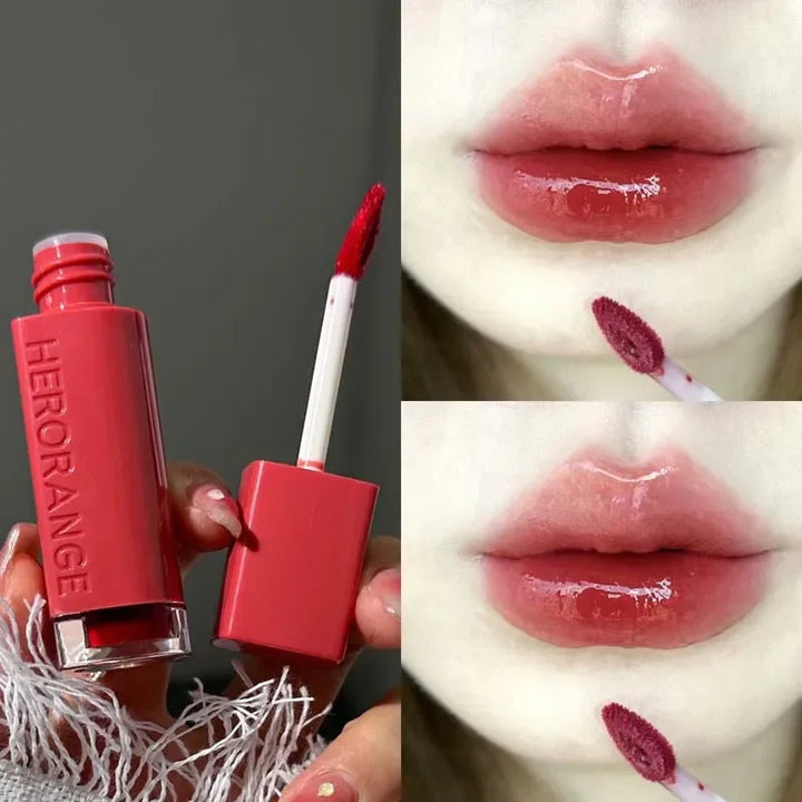 Rynx | Mirror Lip Gloss Lip Glass Transparent Long-lasting Moisturizing Waterproof Liquid Lipsticks Sexy Red Lips Cosmetics 6 Colors