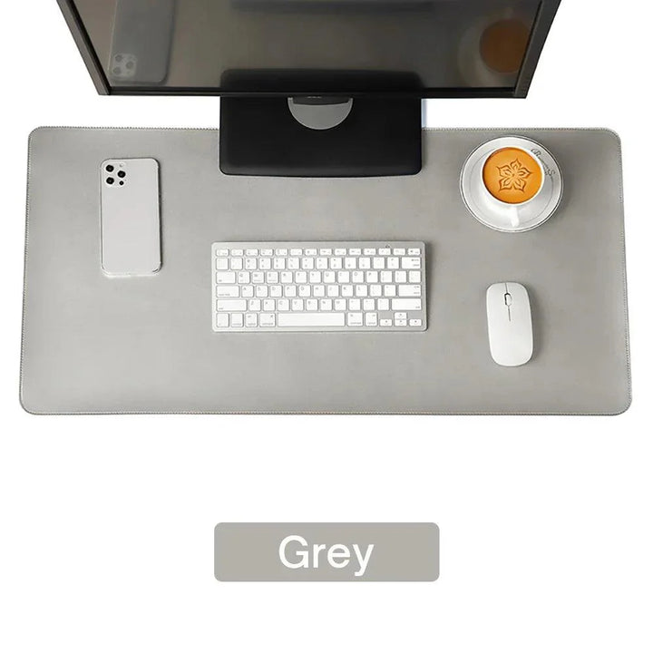 Lisslune | Premium Extra-Large Waterproof PU Leather Desk Protector - Multipurpose Mouse Pad for Office & Gaming with Anti-Slip Base