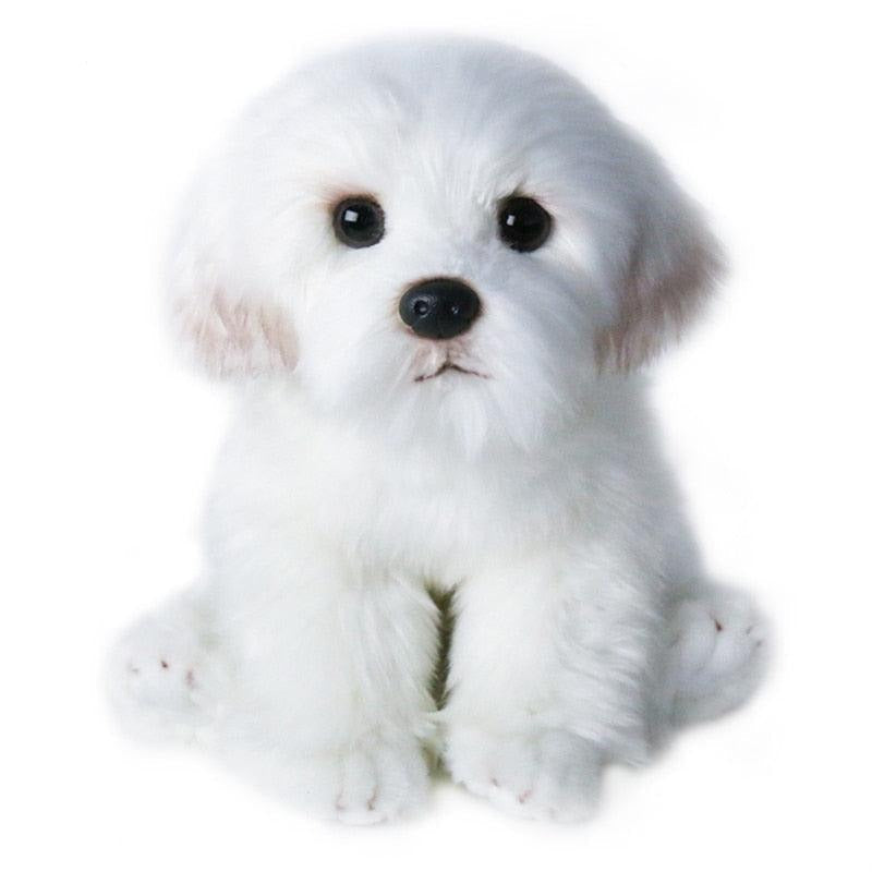 Lisslune | Opulent Maltese Puppy Plush: A demanding furry companion