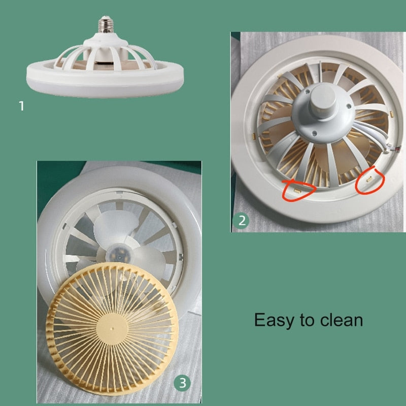 Lisslune | Remote Control Ceiling Fan Lamp