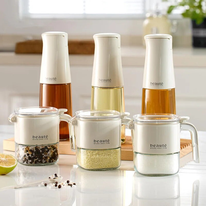 Lisslune | Square Glass Seasoning Dispenser Bottle
