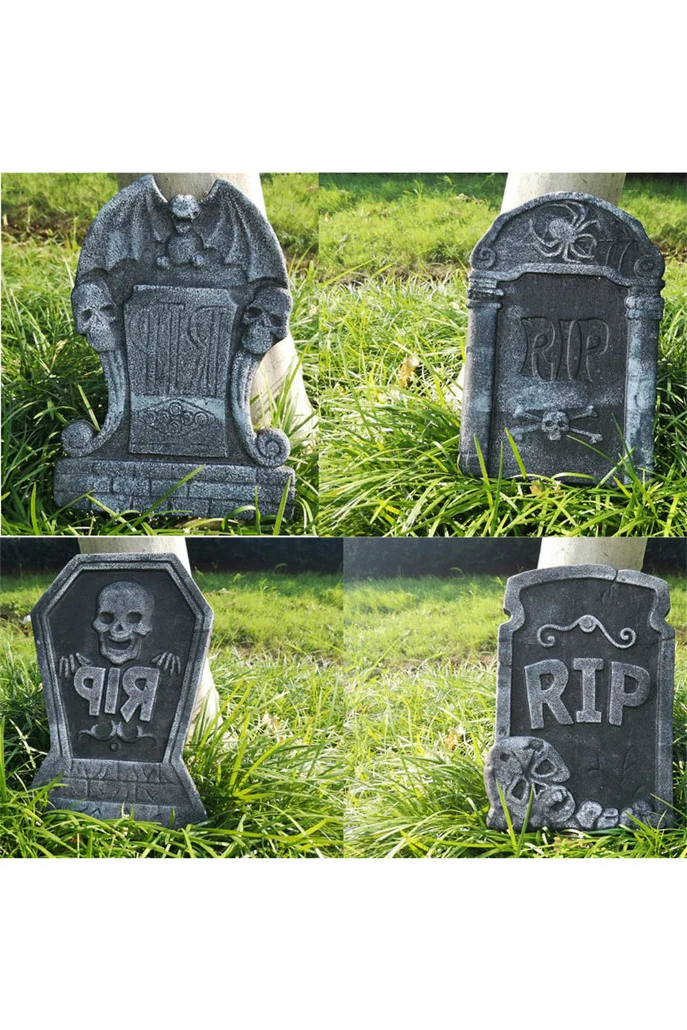 Lisslune | Skull RIP Garden Tombstone