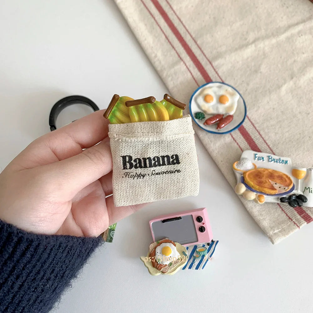 Rynx | Korean in the breakfast refrigerator sticker magnet food Nordic magnetic decoration iron-absorbing stone coffee machine