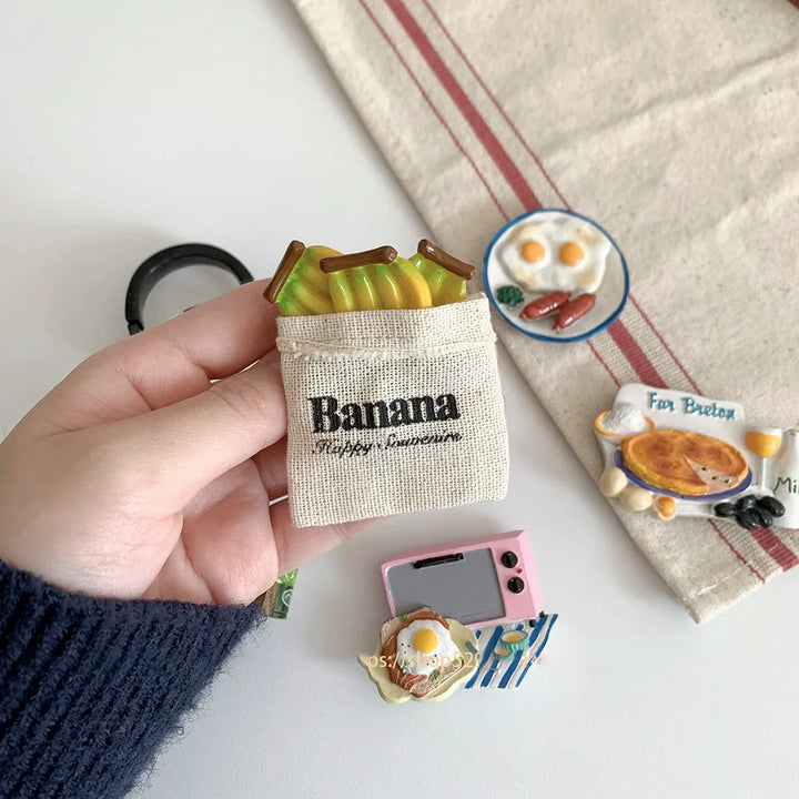 Rynx | Korean in the breakfast refrigerator sticker magnet food Nordic magnetic decoration iron-absorbing stone coffee machine