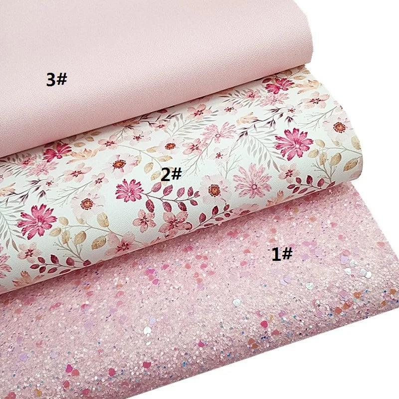 Lisslune | Mermaid Sparkle Vinyl Craft Kit - Heart, Flower and Checkered Pattern Collection