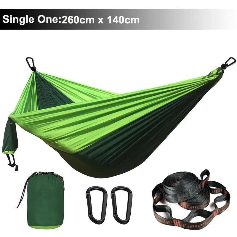Lisslune | Zowee Ultimate Adventure Hammock Set with Tree Straps & Heavy Carabiners | Ultra-Durable Parachute Nylon