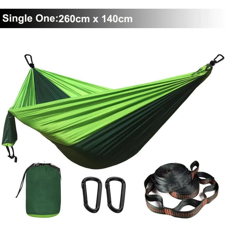Lisslune | Zowee Ultimate Adventure Hammock Set with Tree Straps & Heavy Carabiners | Ultra-Durable Parachute Nylon