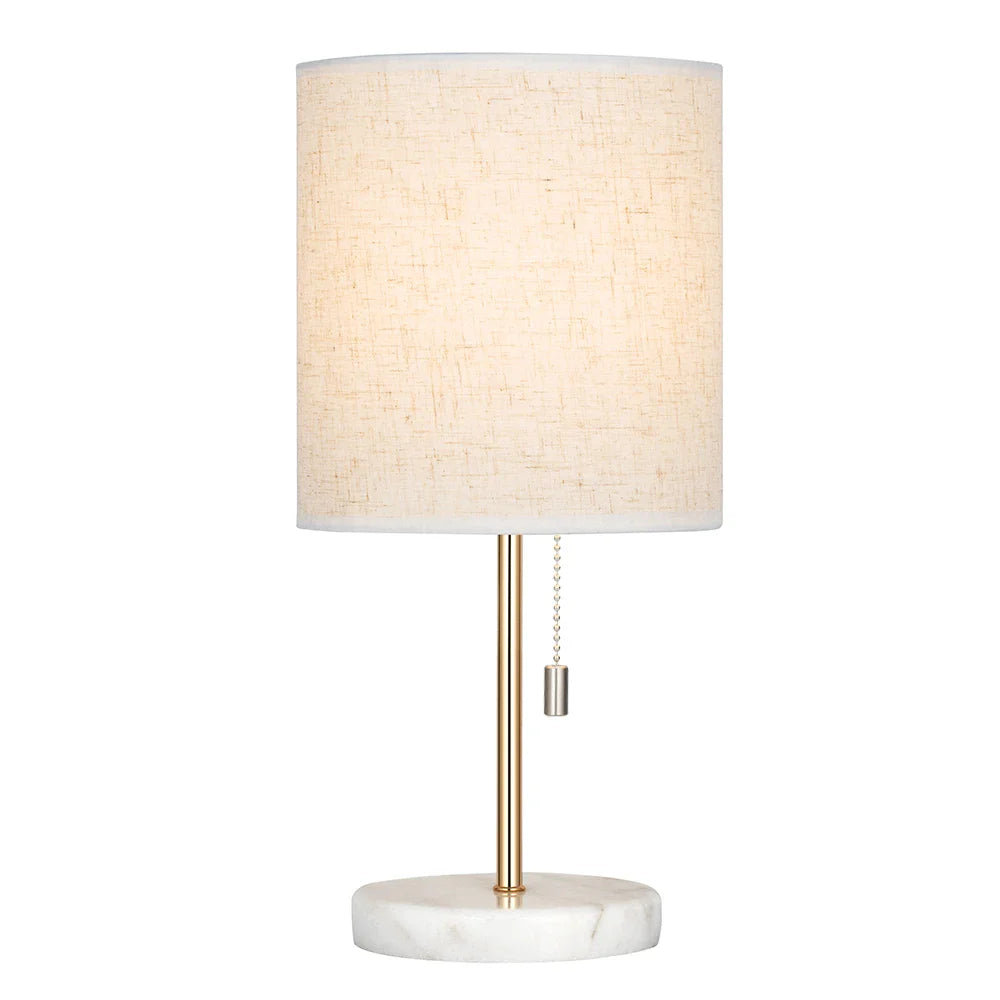 Rynx | Modern Table Lamp with Marble Base Elegant Nightstand Reading Lamp for Bedroom Decoration